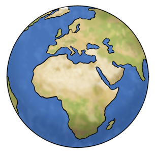 Illustration einer Weltkugel